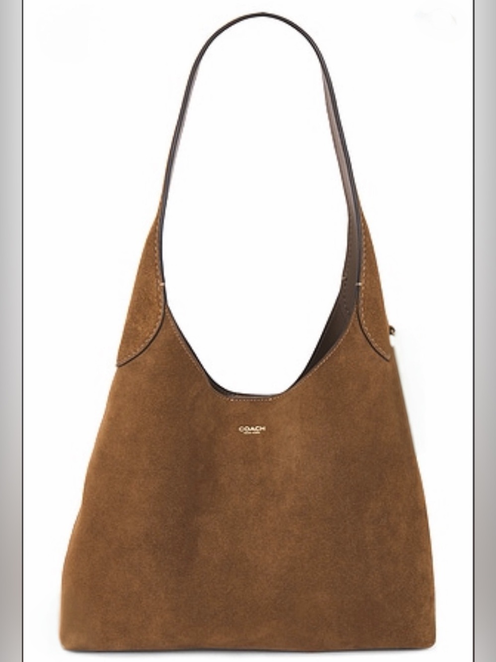 Coach Suede Brooklyn Shoulder Bag 28 Color Cedar Gorgeous